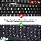 2PCS Russian Keyboard Stickers, Russian-Englsih Keyboard Letters Replacement - Image 5