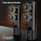 Sound Bar for Smart TV, 2 in 1 Detachable Home Audio Soundbar Speaker, 20” - Image 3