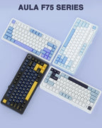AULA F75 75% Wireless Mechanical Keyboard, Hot Swappable Creamy Keyboard - Image 9