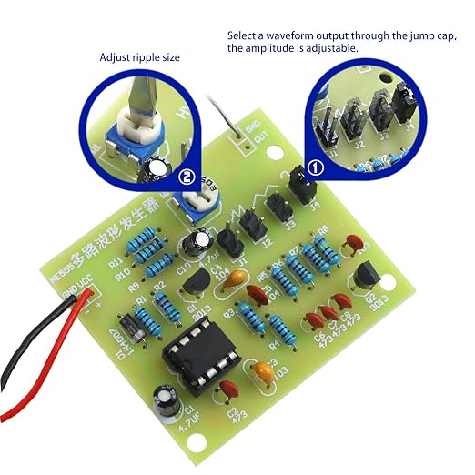 Soldering Practice Kit DIY Multiplex Waveform Generator Plug-in Circuit Kit - Image 4