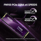 FN950 2TB NVMe SSD M.2 2280 PCIe Gen4x4, Internal Solid State Drive, Configure - Image 2