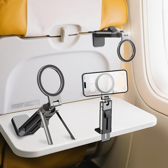 Airplane Phone Holder Mount, 360° Adjustable Hands-Free Mount, Handsfree by YAGHVEO