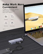 USB C Hub, 7 Ports USB C Multiport Adapter - Image 6