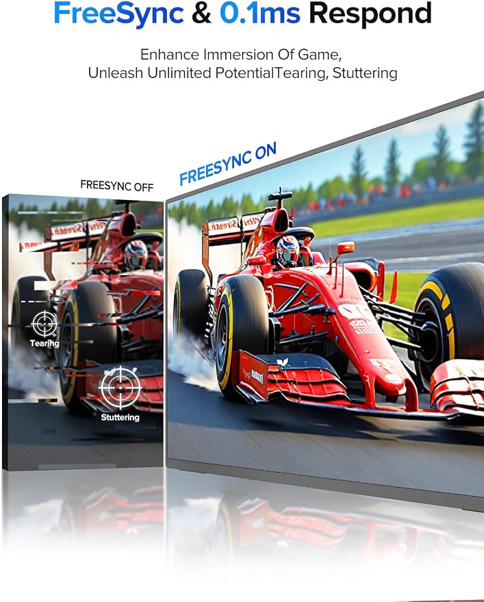 UPERFECT 24.5" 2K Portable Monitor Touchscreen, 165Hz Gaming Monitor FreeSync - Image 5