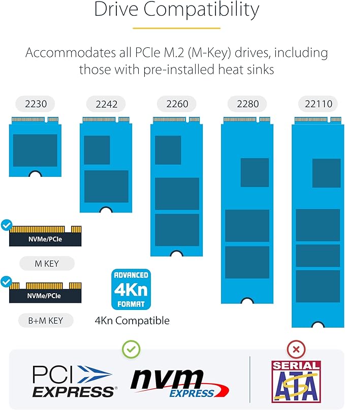 StarTech.com 1:1 M.2 NVMe Drive Duplicator, 90GBpm Standalone M.2 SSD - Image 5