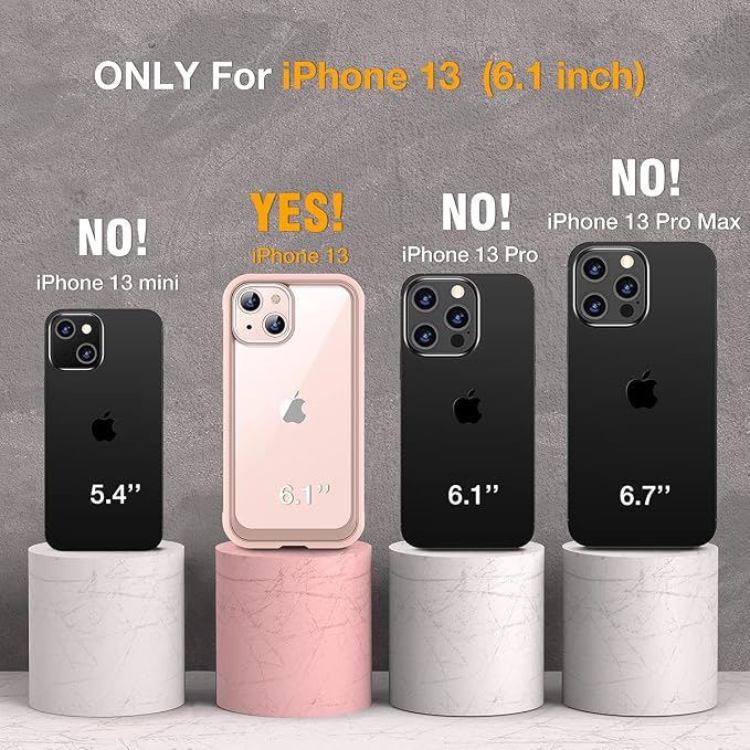 Miracase Compatible with iPhone 13 case 6.1 inch, with Built-in 9H Tempered - Image 8