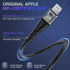 OIITH MFi Certified Short for iPhone Charger Cable 3 Pack 1 Ft, 12 inch for - Image 2