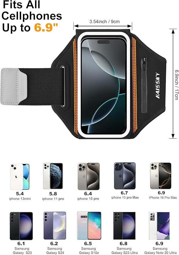 Running Armband with Earphone Bag Cell Phone Armband - Image 3