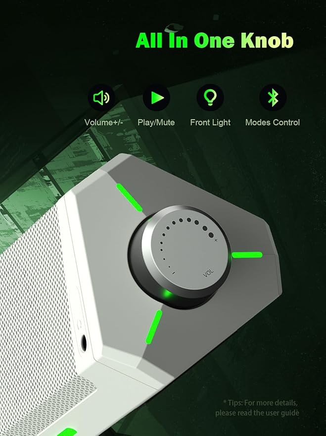 Bluedee Computer Speakers, HiFi Stereo, 3.5mm Aux-in Connection, USB Powered - Image 5