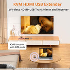 HDMI KVM Wireless Transmitter and Receiver 200M/660FT, HDMI USB KVM Extender 1 - Image 2