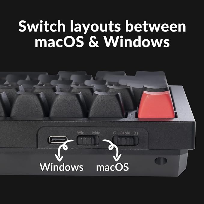 Keychron Q6 Max QMK/LUANCHER Wireless Bluetooth/2.4GHz/USB-C Wired Custom - Image 7