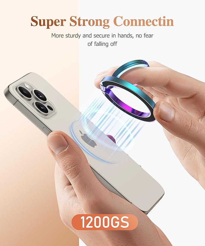 GVIEWIN Magnetic Phone Ring Holder, Compatible - Image 2