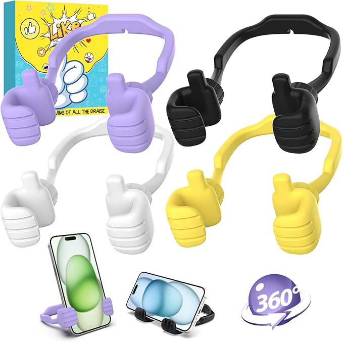 Dad Gifts for Fathers Day from Daughter Son Cell Phone Stand: 4 Pack UPGRADE by CALDEVER