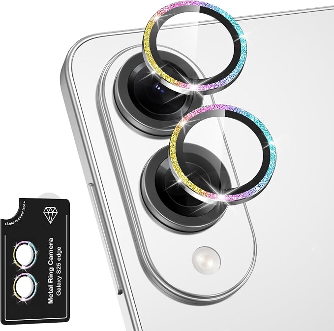 for Samsung Galaxy S25 Edge Camera Lens Protector, Individual Metal Ring by Btscase