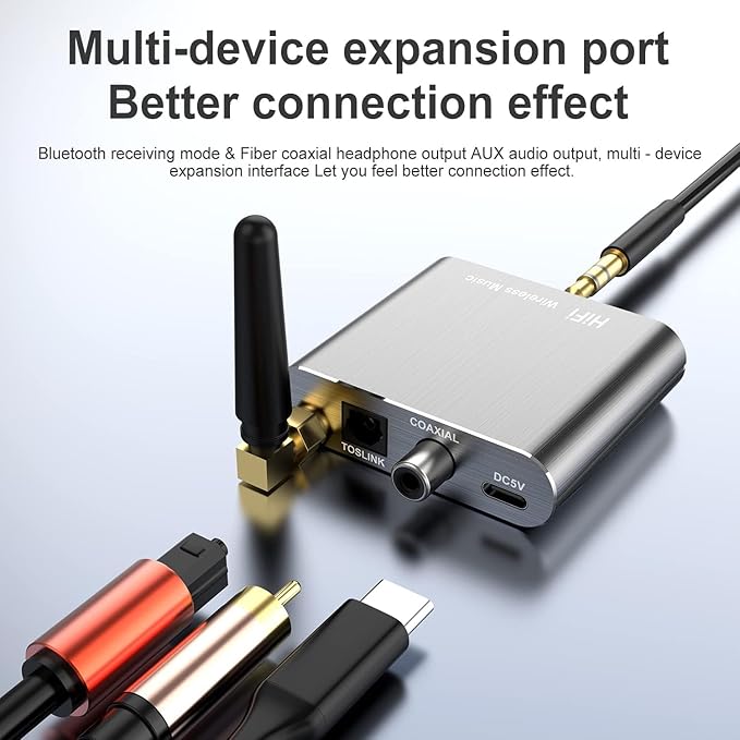 Bluetooth 5.2 Wireless Audio Transmitter Receiver Adapter - Image 3