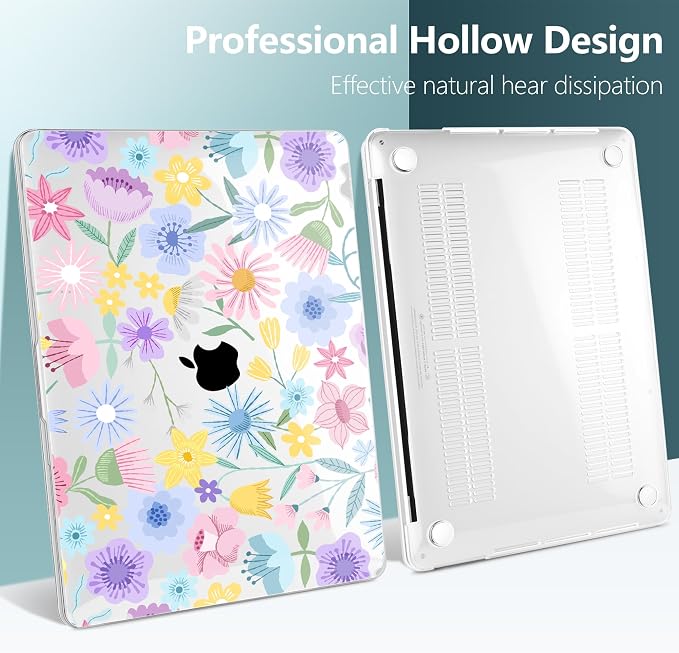 TWOLSKOO Compatible with MacBook Pro 13 inch Case 2023-2016 A2338 M2/M1 A2251 - Image 5