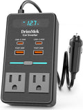 300W Car Power Inverter, DC 12V to 110V AC Car Plug Adapter by DrimMek