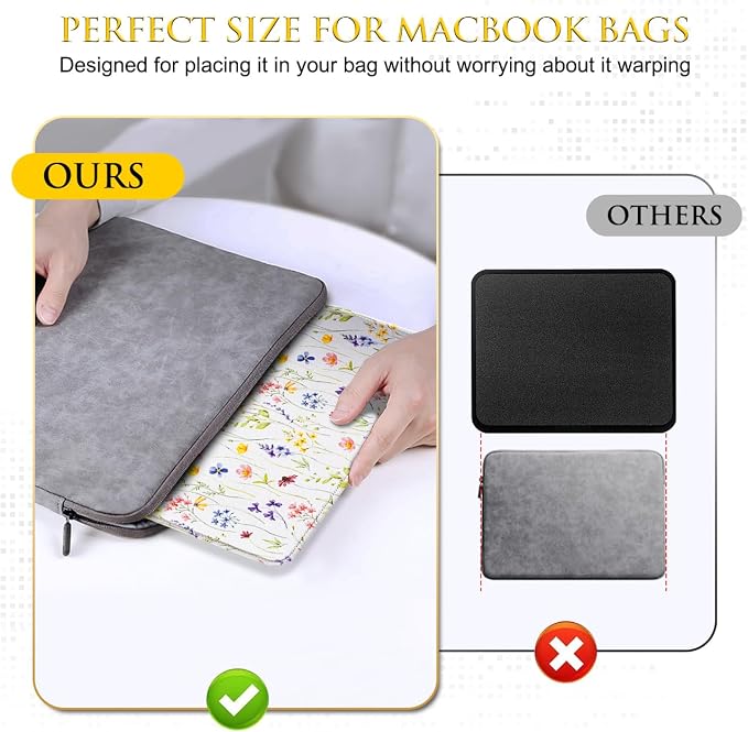JIKIOU 3 Pack Mouse Pad with Stitched Edge, Comfortable Mouse Pads with - Image 6