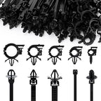 150 pcs Car Wire Loom Routing Clips Push Mount Cable Tie Assortment 10 Sizes - Image 7