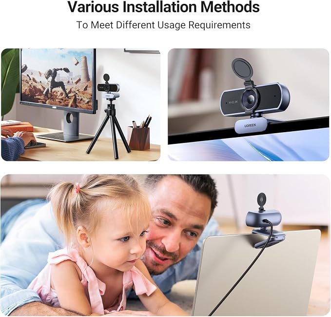 UGREEN 2K Webcam, Full HD 1080P Webcam - Image 7