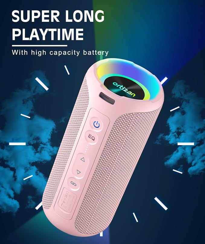 Ortizan Bluetooth Speakers, Portable Wireless Stereo Speaker - Image 7