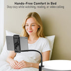 Tablet Stand for Desk, Gooseneck iPad Holder Clamp Mount, 360° Adjustable Arm - Image 3