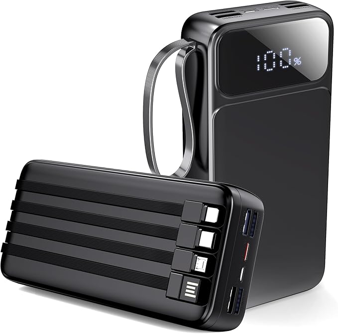 Portable Charger Power Bank 50000mAh- 7 Outputs & 3 Inputs USB-C 22.5W Fast by Unknown