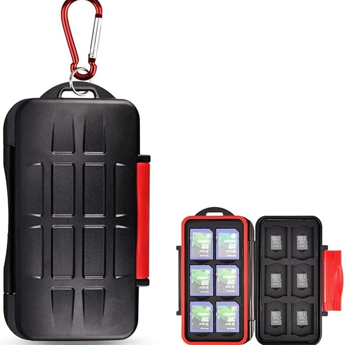 Kiorafoto Professional IPX5 Water-Resistant Anti-Shock Holder Storage SD SDHC - Image 9