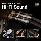 TODN RCA Cables Audiophile Male to Male HiFi RCA Stereo Audio Cable - Image 6