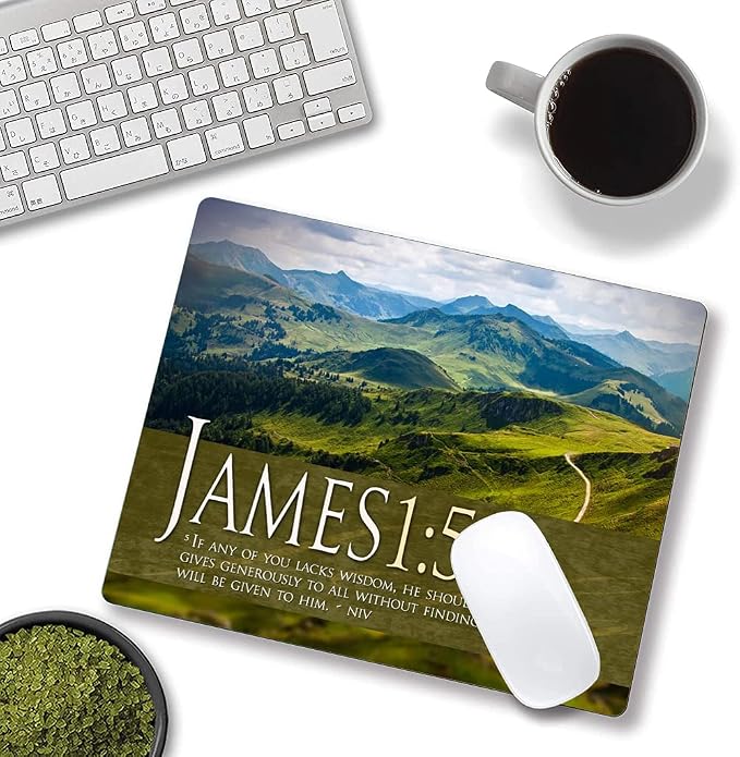 Mouse Pad, Mountains Mouse Pad Custom Design, Square Waterproof Mouse Pad - Image 4