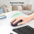 TECKNET Wireless Mouse, 2.4G Ergonomic Optical Mouse, Computer Mouse - Image 4
