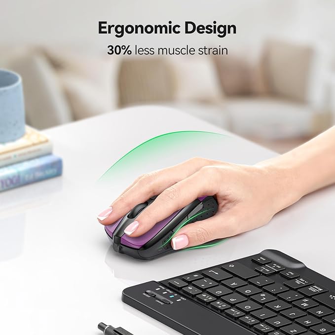 TECKNET Wireless Mouse for Laptop, Silent Mouse Quiet Click, Computer Mouse - Image 8