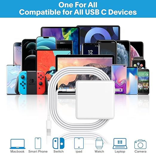 Mac Book Pro Charger - 118W USB C Fast Charger Power Adapter Compatible - Image 5