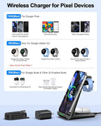 NANAMI Wireless Charger for Google - 3 in 1 Wireless Charging Station Fast - Image 2