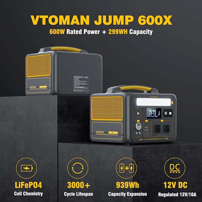 VTOMAN Jump 600X Portable Power Station - Image 4