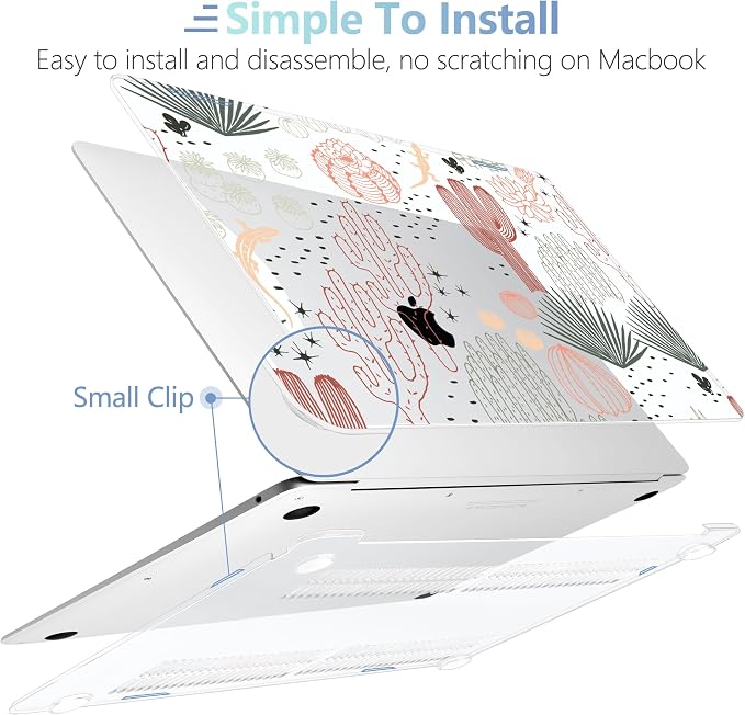 MEEgoodo for MacBook Air 13 inch Case 2021 2020 2019 2018 Released A2337 M1 - Image 4