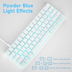 60% Mechanical Gaming Keyboard, Detachable Type-C Cable Mini Keyboard - Image 2