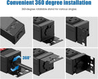 HHSOET Rotating Mountable Power Strip, 12 Outlet Wall Mount Surge Protector - Image 2