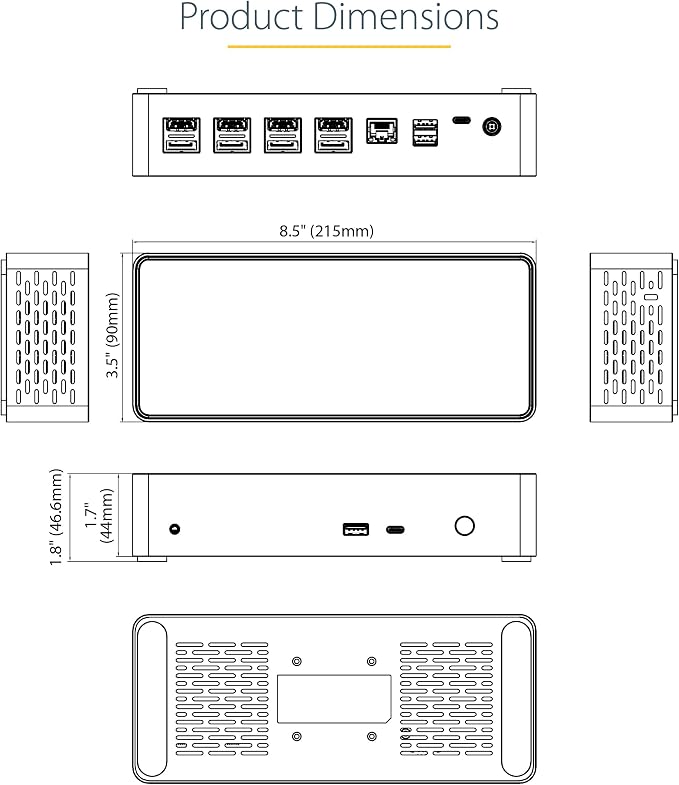 StarTech.com USB-C Quad Monitor Docking Station - Image 11