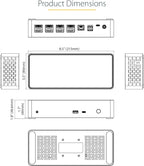StarTech.com USB-C Quad Monitor Docking Station - Image 11