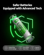 EBL AA Rechargeable Batteries 2800mAh 4 Pack and AAA Rechargeable Batteries - Image 6