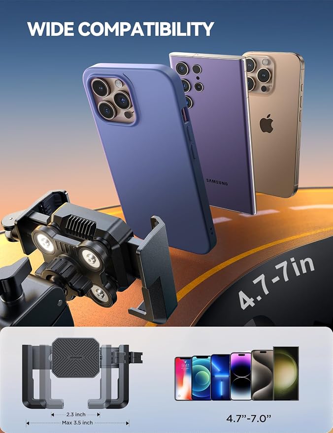 JOYROOM Motorcycle Phone Mount Holder - Image 6