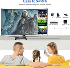 HDMI 2.0 Switch 4 Port with Audio Extractor – 4K@60Hz HDR10, Optical/AUX/ARC - Image 6