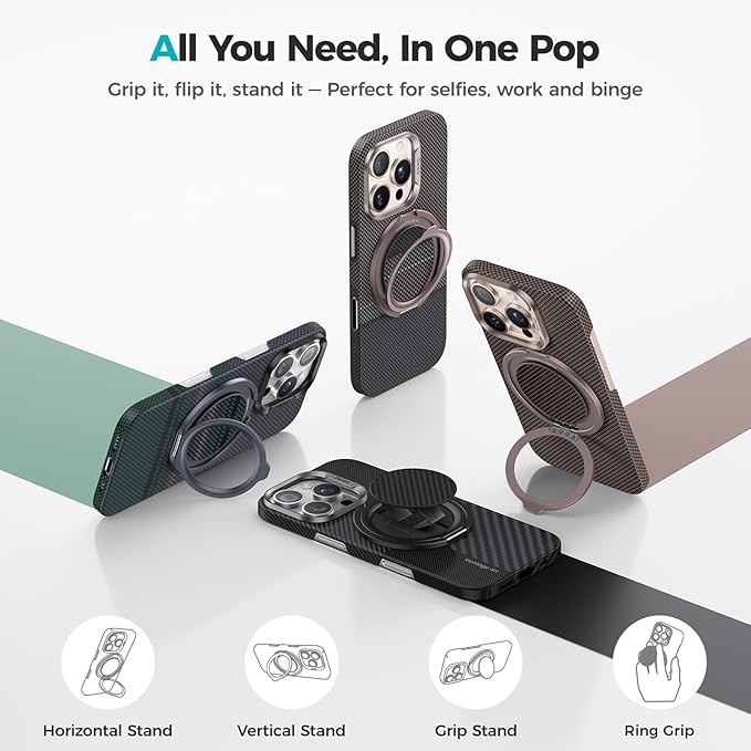 BENKS ArmorPop Magnetic Phone Grip & Stand - Image 4