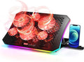 Laptop Cooling Pad, KeiBn RGB Lights Laptop Cooler 6 Fans by KeiBn-BornforyouBurntoever