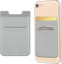 2 Pack Stick On Wallet Sleeve Cell Phone Dual Pocket Card Holder Double Pocket by OBVIS
