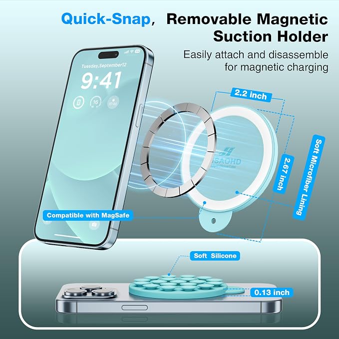 Magnetic Suction Cup Phone Mount - Image 3