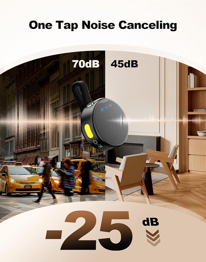 Wireless Mini Microphone for Camera/iPhone/Android/iPad/Laptop, Lav Mic - Image 3