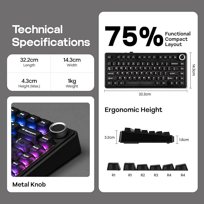 EPOMAKER x Aula F75 Ultra Wireless Gaming Keyboard - Image 7