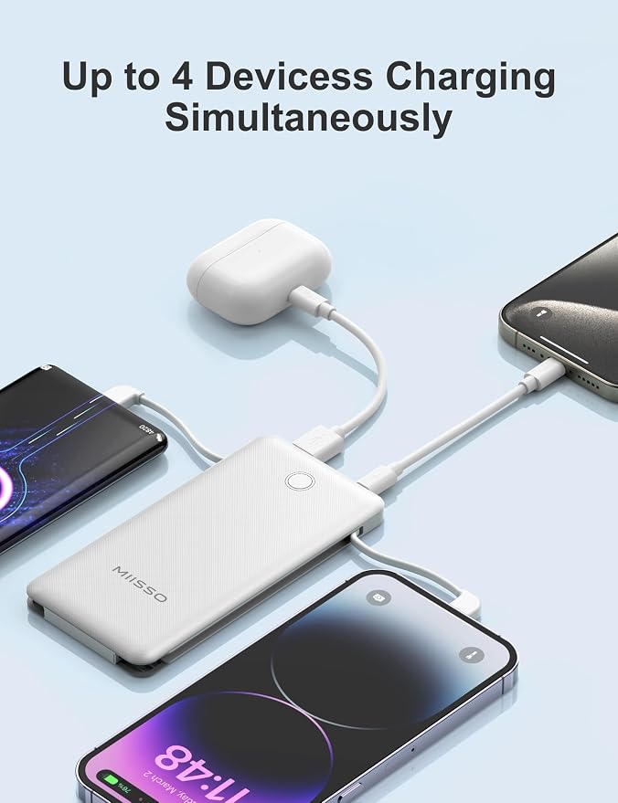 miisso 10000mAh Slim Portable Charger - Image 4